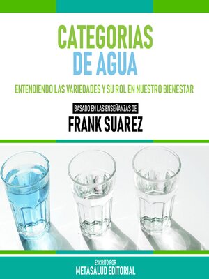 cover image of Categorias De Agua--Basado En Las Enseñanzas De Frank Suarez